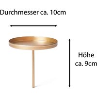 4x Novaliv Kerzenständer Kerzenpick, Kerzenpin, Kerzenhalter, 4x Flach 10 cm Gold 4x Novaliv Kerzenständer Kerzenpick, Kerzenpin, Kerzenhalter, 4x Flach 10 cm Gold von NOVALIV