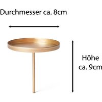 4x Novaliv Kerzenständer Kerzenpick, Kerzenpin, Kerzenhalter, 4x Flach 8 cm Gold 4x Novaliv Kerzenständer Kerzenpick, Kerzenpin, Kerzenhalter, 4x Flach 8 cm Gold von NOVALIV
