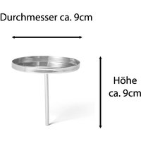 4x Novaliv Kerzenständer Kerzenpick, Kerzenpin, Kerzenhalter, 4x Flach 9 cm Silber 4x Novaliv Kerzenständer Kerzenpick, Kerzenpin, Kerzenhalter, 4x Flach 9 cm Silber von NOVALIV