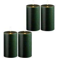 Novaliv - 4x LED-Kerze Echtwachskerzen mit led, mit Timerfunktion, ohne Batterien von NOVALIV