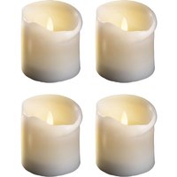 Novaliv - 4x LED-Kerze Echtwachskerzen von NOVALIV