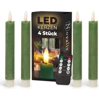 Novaliv - 4x LED-Kerze Echtwachskerzen von NOVALIV