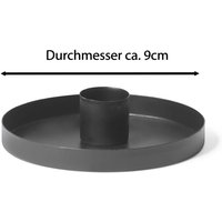 Novaliv - 4x Standkerzenhalter Stabkerzenhalter 4 x 9cm Schwarz Novaliv - 4x Standkerzenhalter Stabkerzenhalter 4 x 9cm Schwarz von NOVALIV