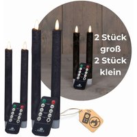 Novaliv - 4x led Kerze Echtwachskerzen von NOVALIV