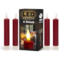 Novaliv - 4x led Kerze Echtwachskerzen von NOVALIV