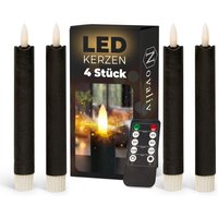 Novaliv - 4x led Kerze Echtwachskerzen von NOVALIV