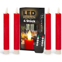 Novaliv - 4x led Kerze Echtwachskerzen von NOVALIV