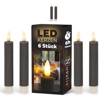 Novaliv - 6x led Kerze Echtwachskerzen von NOVALIV