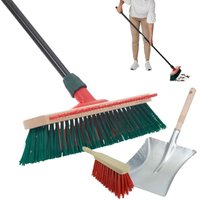 Kehrgarnituren Besenkopf mit Stiel und Handfeger mit Kehrschaufel Besen mit Kehrgarnitur Gummilippe - Novaliv Kehrgarnituren Besenkopf mit Stiel und Handfeger mit Kehrschaufel Besen mit Kehrgarnitur Gummilippe - Novaliv von NOVALIV