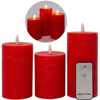 Novaliv LED-Kerze Echtwachskerzen mit LED, mit Fernbedingung, mit Timerfunktion, ohne Batterien Novaliv LED-Kerze Echtwachskerzen mit LED, mit Fernbedingung, mit Timerfunktion, ohne Batterien von NOVALIV