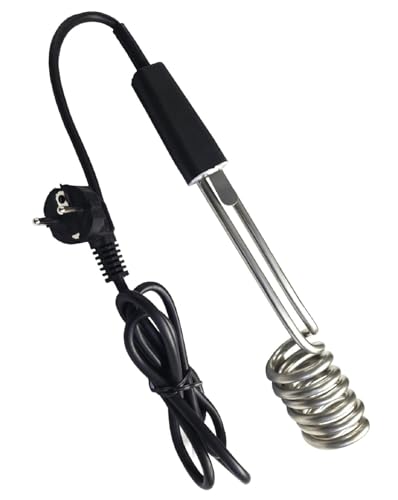 Novanetus Tauchsieder GTN2.0 Taucherhitzer 2,0 kW 2000 Watt 230V aus EDELSTAHL Wasserkocher, Schwarz von NOVANETUS