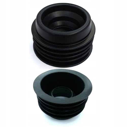 Novanetus Gummireduzierung 63-50-40-32 mm Gummimanschette für Abwasserrohre, Reduzierdichtung für die Verbindung von zwei Rohren, 2 Stück von NOVANETUS