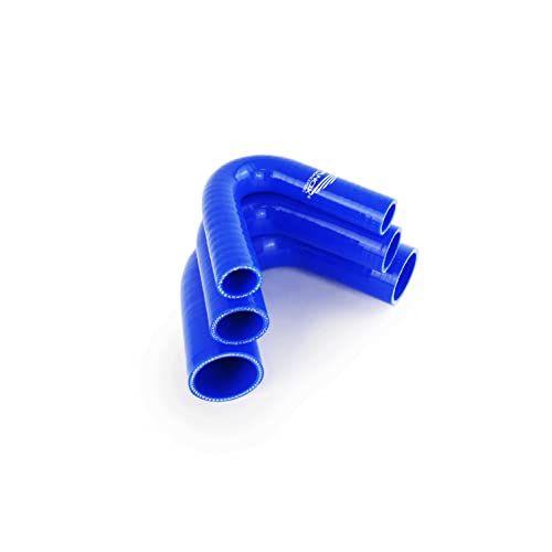 NovaNox® Silikonbogen 135° ID Ø 25 mm bis 76 mm Silikonschlauch *Größe wählbar*, Innendurchmesser:Ø 25 mm, Farbe:Blau von NOVANOX GERMAN ENGINEERING