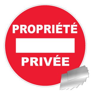 Novap Schild für Privateigentum, Aluminium, Ø 180 mm, 4011134 von NOVAP