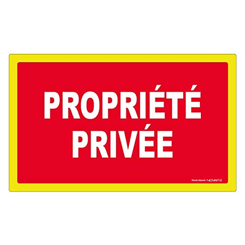 Novap Schild für Privateigentum, hohe Sichtbarkeit, 330 x 200 mm, 4090634 von NOVAP