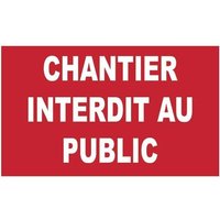 Novap - Schild Baustelle für die Öffentlichkeit verboten - Starr 330 x 200 mm 4160665 von NOVAP