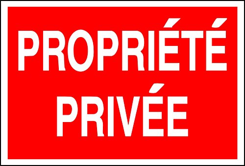 Schild Proprité Private – starr, 330 x 200 mm – 4160481 von NOVAP
