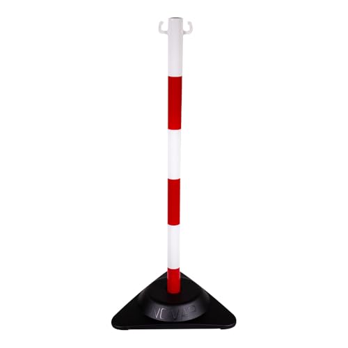 X-POST 2009997 Markierungspfosten rot/weiß auf beschwertem Sockel von NOVAP