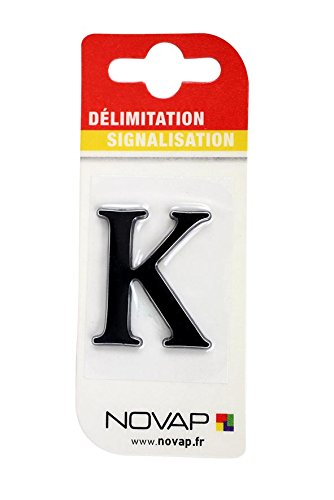 Buchstabe K, schwarz, Höhe 25 mm, 4620206 von NOVAP