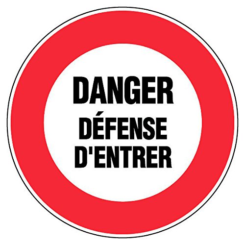 novap – Panneau – Gefahr Defense D treten – Durchmesser 300 mm Hartschale von NOVAP