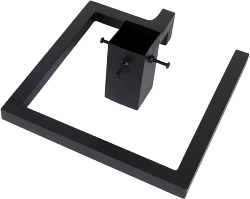 NOVATOM® Moderner Weihnachtsbaumständer 50x50cm Schwarz I Stabil Christbaumständer aus Metall I Baumständer Tannenbaumständer Weihnachtsbaum Standfuß Ständer von NOVATOM