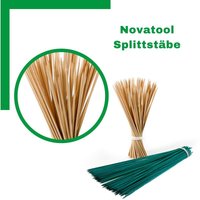 1000x Novatool Splittstäbe 1000x 25 cm x 3,0 mm i natur i Pflanzstäbe Rankhilfe Bambus vielseitig einsetzbar - Natur von NOVATOOL