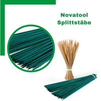 1000x Novatool Splittstäbe 1000x 60 cm x 5,5 mm i Grün i Pflanzstäbe Rankhilfe Bambus vielseitig einsetzbar - Grün von NOVATOOL
