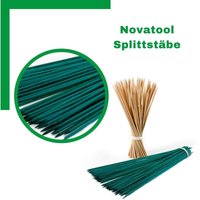 Novatool - 100x Spaliere 100x 50 cm x 5 mm i Grün i Pflanzstäbe Rankhilfe Bambus vielseitig einsetzbar von NOVATOOL