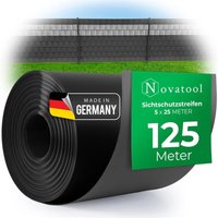 5x Novatool Sichtschutzfolie Sichtschutzstreifen-Rollen - Anthrazit Grau von NOVATOOL