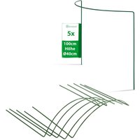 Novatool - 5x Spaliere 5 Strauchstützen halbrund 100x40x16 cm 5,5mm ø Staudenhalter Blumenhalter Rankgewächs Buschstütze Pflanzenstütze Blumenstütze Novatool - 5x Spaliere 5 Strauchstützen halbrund 100x40x16 cm 5,5mm ø Staudenhalter Blumenhalter Rankgewächs Buschstütze Pflanzenstütze Blumenstütze von NOVATOOL
