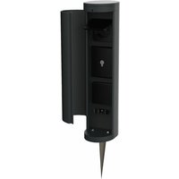Novatool - Gartensteckdose 1x Gartensteckdose Funk 3-fach Anthrazit smart wifi APPmit Erdspieß Steckdosenleiste, Montageplatte, Dübel und Schrauben, Novatool - Gartensteckdose 1x Gartensteckdose Funk 3-fach Anthrazit smart wifi APPmit Erdspieß Steckdosenleiste, Montageplatte, Dübel und Schrauben, von NOVATOOL