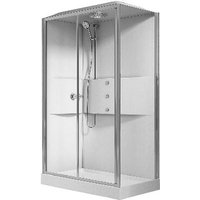 Multifunktionsduschkabine 1 Schiebetür 1 fest 80x120 cm von NOVELLINI