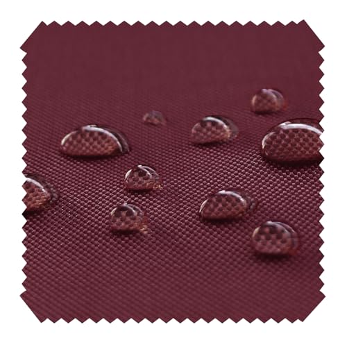 novely® OXFORD BIG 600D - Wasserfester Outdoorstoff - Robuster Polsterstoff - Wasserdichter Möbelstoff - Waterproof Meterware 1 lfm 29 Bordeaux von NOVELY