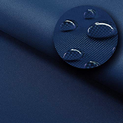 NOVELY® Sunset Oxford 420D - Polyesterstoff Extrem Reißfest Dicht | UV-beständig Waterproof | Polyester Garten Stoff 1 lfm Outdoor Meterware Wasserdicht 25 Navy Dunkelblau von NOVELY