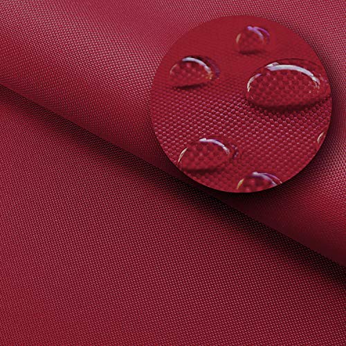 NOVELY® Sunset Oxford 420D - Polyesterstoff Extrem Reißfest Dicht | UV-beständig Waterproof | Polyester Garten Stoff 1 lfm Outdoor Meterware Wasserdicht 29 Bordeaux von NOVELY