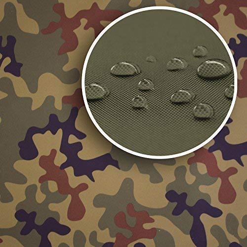 NOVELY® Sunset Oxford 420D - Polyesterstoff Extrem Reißfest Dicht | UV-beständig Waterproof | Polyester Garten Stoff 1 lfm Outdoor Meterware Wasserdicht C1 Camouflage Dunkel Tarn von NOVELY