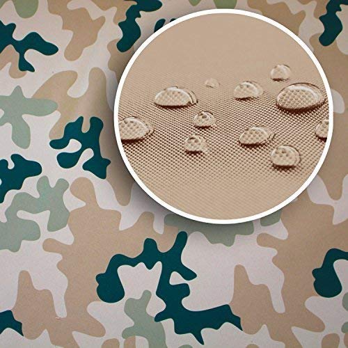 NOVELY® Sunset Oxford 420D - Polyesterstoff Extrem Reißfest Dicht | UV-beständig Waterproof | Polyester Garten Stoff 1 lfm Outdoor Meterware Wasserdicht C2 Camouflage Hell Tarn von NOVELY