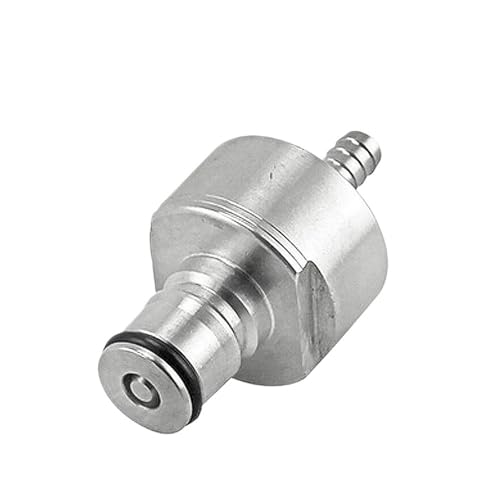 1/2/5 Stück Homebrew Kegging Edelstahl 304 Karbonisierungskappe mit 5/16 Zoll Widerhaken, Kugelverschluss, passend for PET-Flaschen for Erfrischungsgetränke(2Pcs) von NOVFDLOP