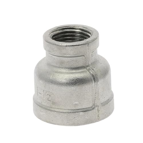 1/8" 1/4" 3/8" 1/2" 3/4" 1" 1-1/4" 1-1/2" BSPT Innengewinde Reduzierstück 304 Edelstahl Rohrverschraubung Anschlussadapter(DN8 to DN6) von NOVFDLOP