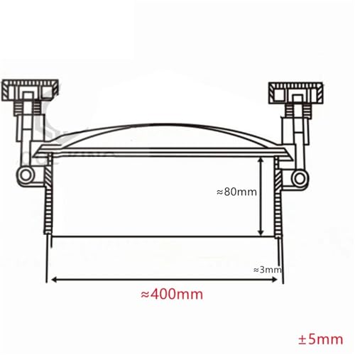 1Pcs 400mm 304 Sanitär Edelstahl Runde Druck Kanaldeckel for Gärtank Mit Edelstahl Griff Rad von NOVFDLOP