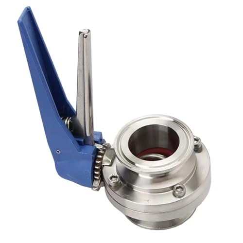 3/4" 19mm S304 Edelstahl Sanitär 1,5" Tri Clamp Schmetterlingsventil Quetschauslöser for selbstgebraute Milchprodukte von NOVFDLOP