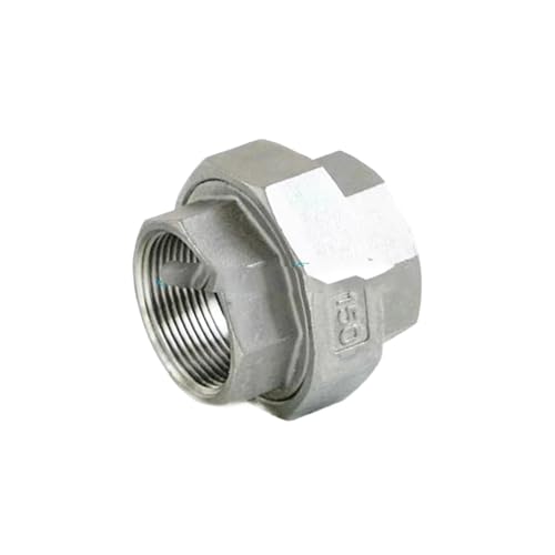 304 Edelstahl 1/8" 1/4" 3/8" 1/2" 3/4" BSPT Innengewinde Edelstahl Buchse Union Set Rohrverschraubung Anschluss Wasser Gas Öl(1/4") von NOVFDLOP