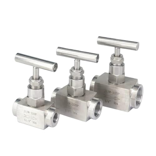 Hochdruck 320 Bar 1/8 "1/4" 3/8 "1/2" 3/4 "1" BSPT Weibliche 304 Edelstahl Flow Control abschaltung Ventil Heizöl Dampf(1/2") von NOVFDLOP