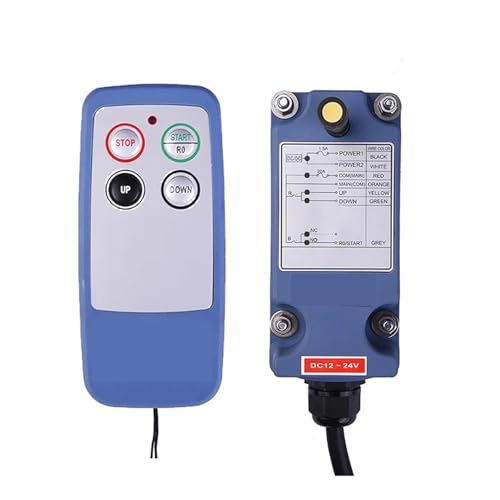 L4 2 Tasten Single Speed ​​Industrielle Kransteuerung Schalter Hoist Track Kran Lift Controller(ACDC12-24V) von NOVFDLOP