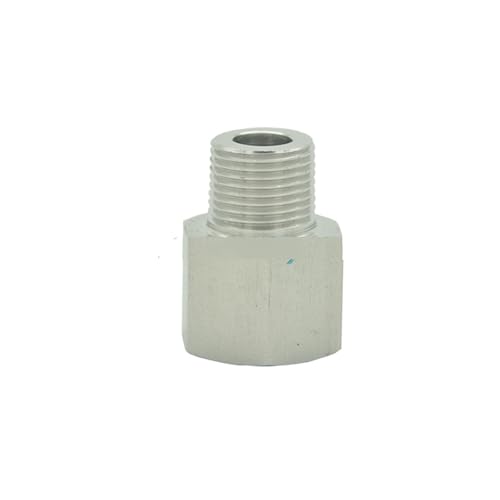 Manometer 304 Edelstahl Rohrverschraubung Anschlussadapter Innengewinde auf Außengewinde(Female T1,Male T1) von NOVFDLOP