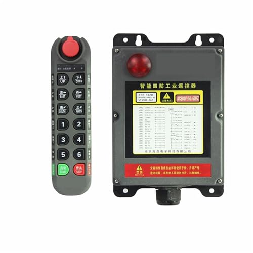 TRK-R10D R12D Doppel geschwindigkeit Industrielle Kran Control schalter Hoist overhead brücke Kran Controller(R12D 1T1R) von NOVFDLOP