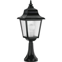 Novolux - Gartenleuchtfeuer Rob Ip43 E27 42w 540mm Transparentes Glas Schwarz von NOVOLUX