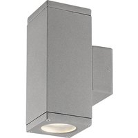 Novolux - Wandleuchte cub IP54 GU10 2x4.50W auf und ab grau von NOVOLUX