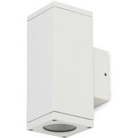 Novolux - Wandleuchte cub IP54 GU10 2x4.50W auf und ab weiß von NOVOLUX