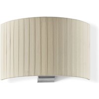 Wandleuchte Amsterdam E27 15w Geklebt Beige Satin-Nickel von NOVOLUX